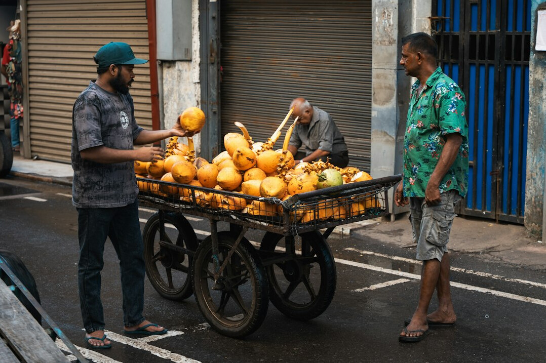 street vendor selling fruit